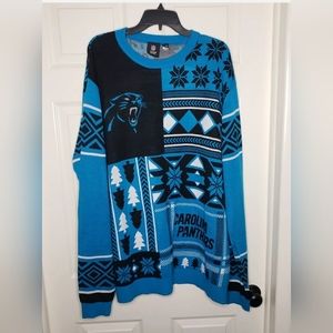 Carolina Panthers ugly christmas sweater